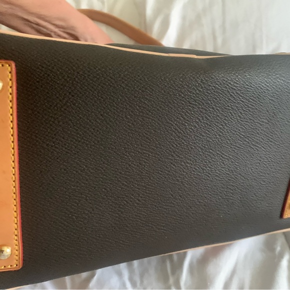 Dooney & Bourke Black Satchel with Tan Accents - Picture 9 of 13